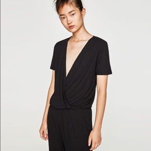 Zara Flowing Crossover Jumpsuit